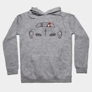 Karmann Ghia classic car Christmas special edition Hoodie